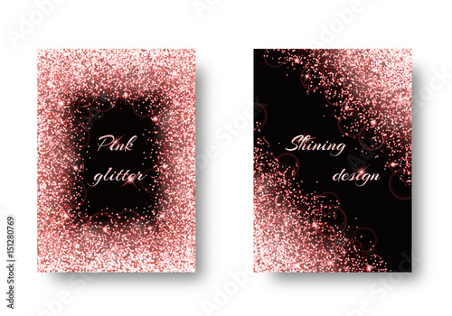 Bling Background With Glowing Lights Shiny Texture On A Black Bling Background With Glowing Lights Shiny Texture On A Black Backdrop