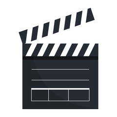 Wall Mural - clapperboard cinema isolated icon vector illustration design