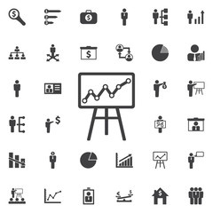 Poster - diagram up icon