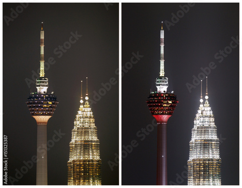 Combo Picture Shows Before And After Of Malaysia S Kuala Lumpur