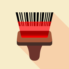 Poster - Barcode reader icon, flat style