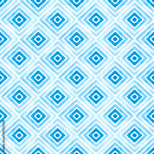 Seamless blue geometric pat...