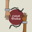 hands with chains to celebrate freedom juneteenth