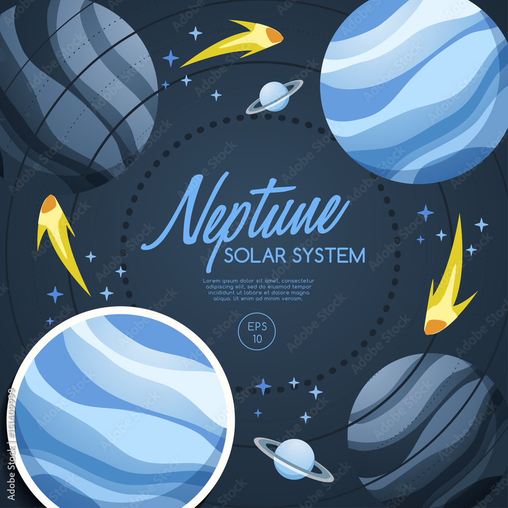 The Solar System Planets : Vector Illustration Stock Vector | Adobe Stock