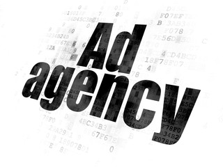 Advertising concept: Ad Agency on Digital background