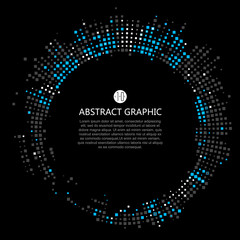 Wall Mural - Radial lattice graphic design, abstract background.