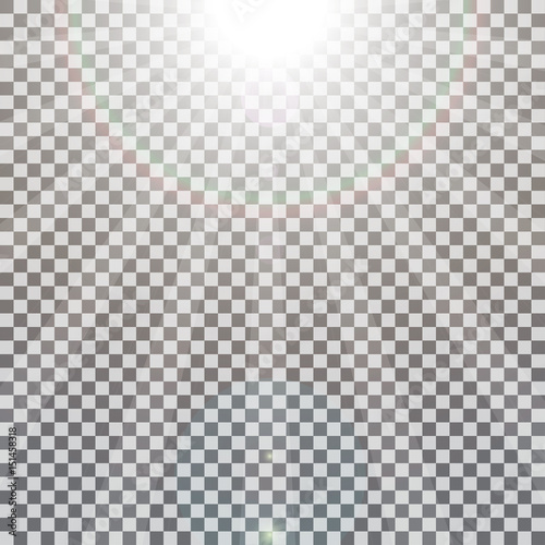 Realistic Sun Rays Light Effect On A Transparent Background Stock Vector Adobe Stock