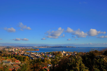 Canvas Print - Torquay coastal view Devon England from Paignton 