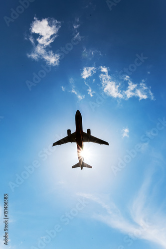 Plakat Samolot na niebie