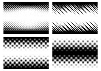 halftone in different variations in vector_02
