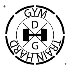 Poster - circle logo gym