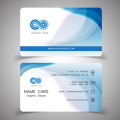Wall Mural - business card design set.vector illustrations.