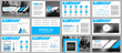 © alexdndz - Blue and black elements for infographics