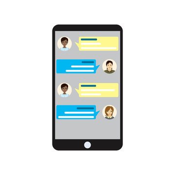 Chatting with with texting message
