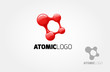 Atomic Logo Template.The basic of this logo is an abstract logo, but we can look an atom, connection, net, square, dot, or molecular. It's can symbolize anything that related with arts and technology.