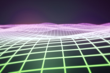 Poster - Digital grid background