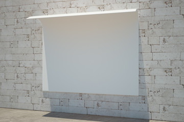 Fototapete - Stylish billboard side