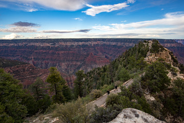 Grand Canyon North Rim at sunset.