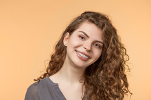 Curly Hair Woman With Brackets