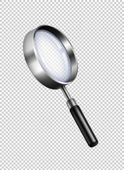 Poster - Magnifying glass on transparent background