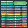 © partyvector - Colorful website web buttons design vector illustration glossy graphic label internet confirm template