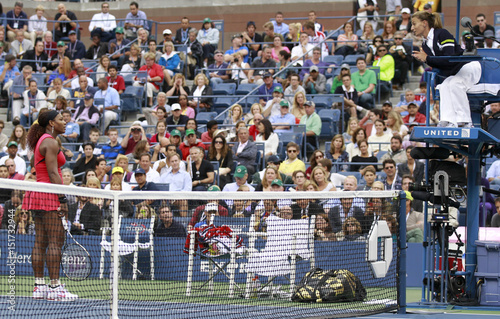 Serena Williams Of The U S Argues With The Chair Umpire