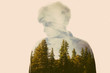© Julia Nimke - Double exposure of woman and trees