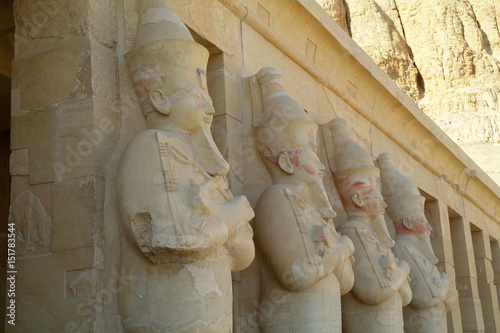Fotografija  Guardians at the Temple of Queen Hatshepsut, Egypt
