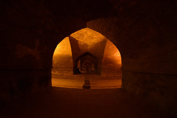 old stylish underground tunnel