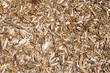 Chunks of wood used in landscaping, mulch