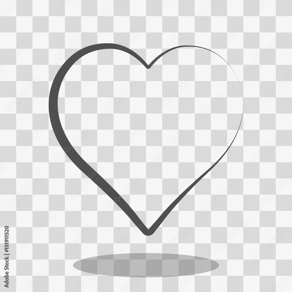 Heart Icon Vector - obrazy, fototapety, plakaty 