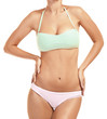 © Africa Studio - Beautiful young woman in swimsuit on white background, closeup