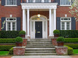 elegant  portico entrance of house