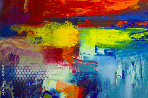 Obraz na plátne  Abstract oil painting background