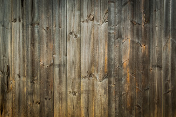 Wall Mural - Big Brown wood plank wall texture background