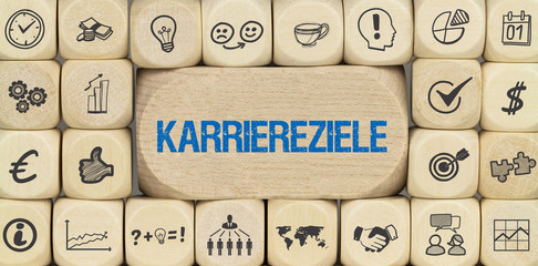 Karriereziele / Würfel mit Symbole