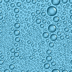 Poster - Water drops seamless vector background