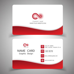 Wall Mural - business card design set.vector illustrations.
