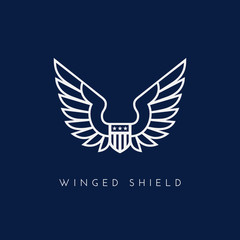 Wall Mural - Winged shield