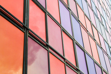 Office building windows