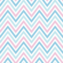 Chevron Pastel Colorful Spring Pink White Blue Pattern Seamless Vector