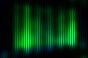 Glowing neon green abstract with light lines blurred background