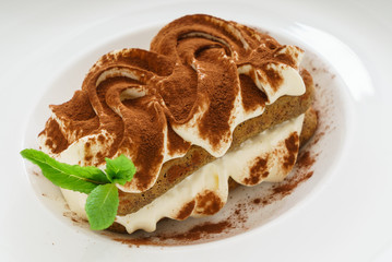 Wall Mural - tiramisu cake