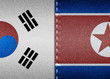© alex1976sir - Denim flags of South and North Korea