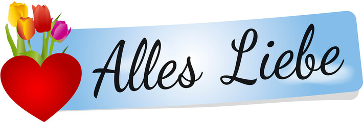 Wall Mural - Alles Liebe