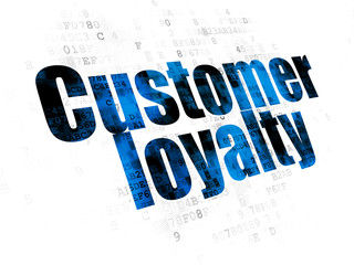 Advertising concept: Customer Loyalty on Digital background