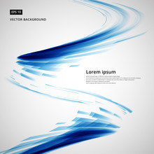 abstract blue lines storm whirl curve circle swirl technology vector illustration element