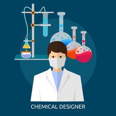 Wall Mural - Chemical Designer Conceptual Design