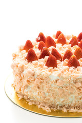 Sticker - Vanilla cake dessert with strawberry on top