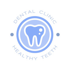 Sticker - Dental clinic healthy teeth logo symbol,